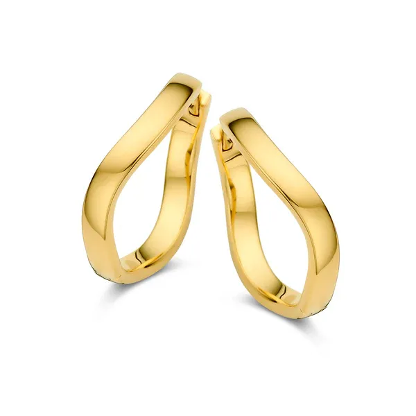 Solaris Ohrringe - vergoldetes Sterlingsilber